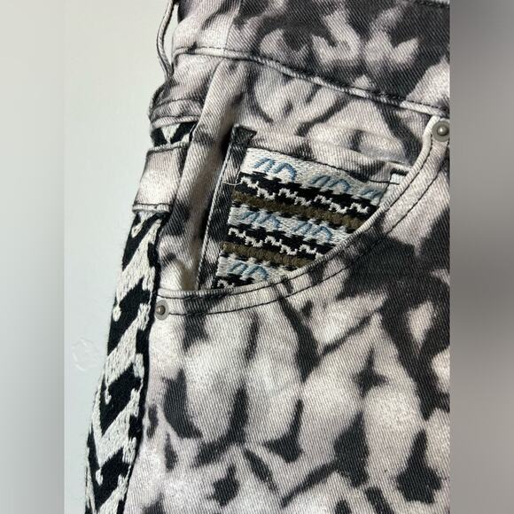 Isabel Marant pour H&M Patterned Black and White Jeans Size 6 - Picture 6 of 8